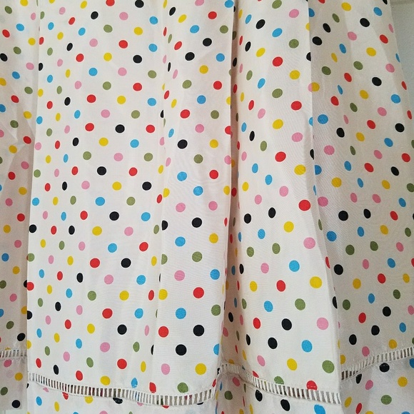 Cynthia Steffe Silk Polka Dot A-Line Skirt, 8 - Picture 4 of 7